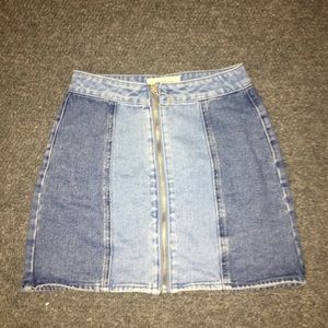 Two-toned Pacsun Zip up Skirt